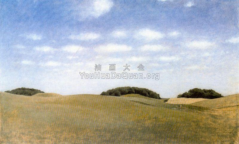 Landscape from lejre - 威尔汉姆·哈莫修依